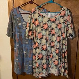 Lot of 2 lularoe shirts